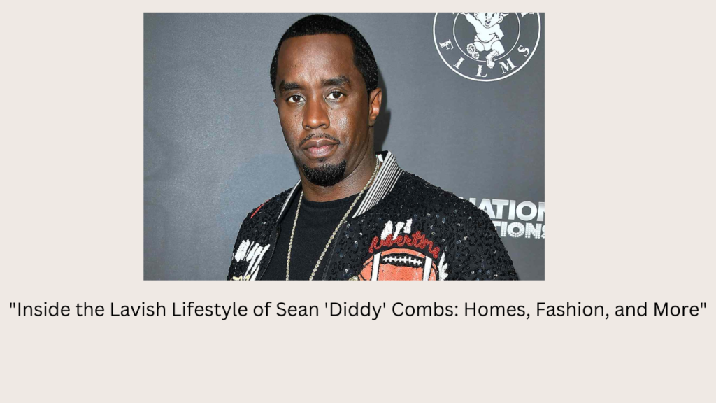 Sean "Diddy" Combs in a luxurious setting, showcasing his style and high-end lifestyle.